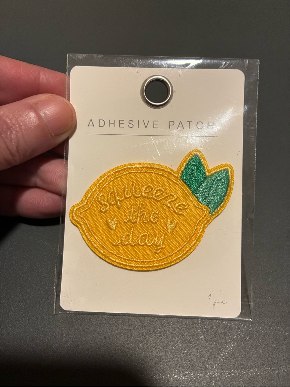 Adhesive Lemon Patch - Yellow & Green